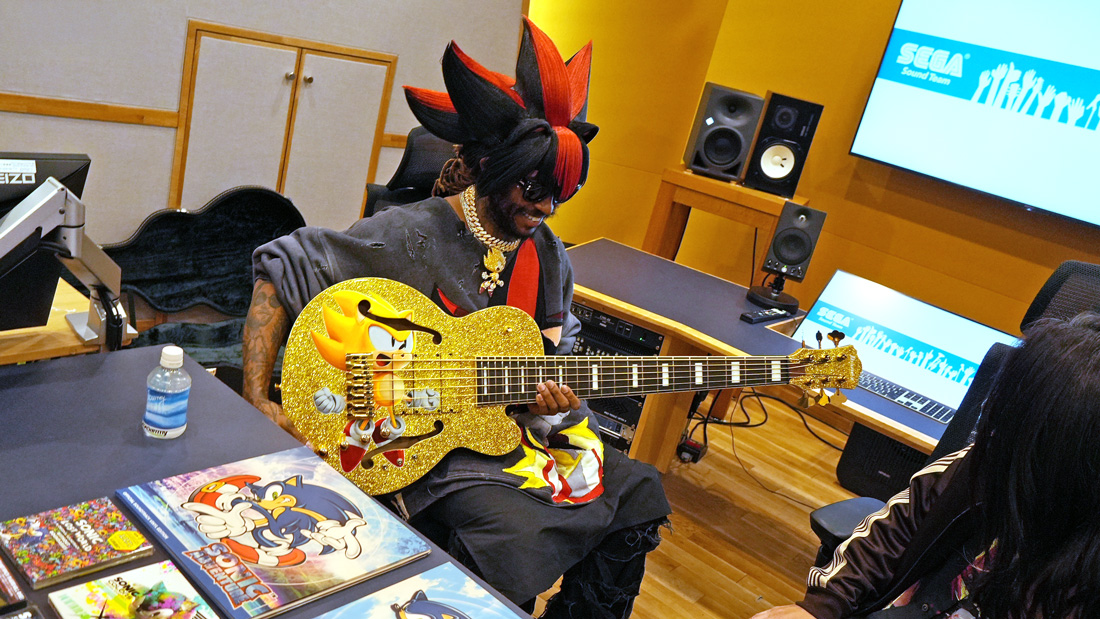 Playing the gold bass