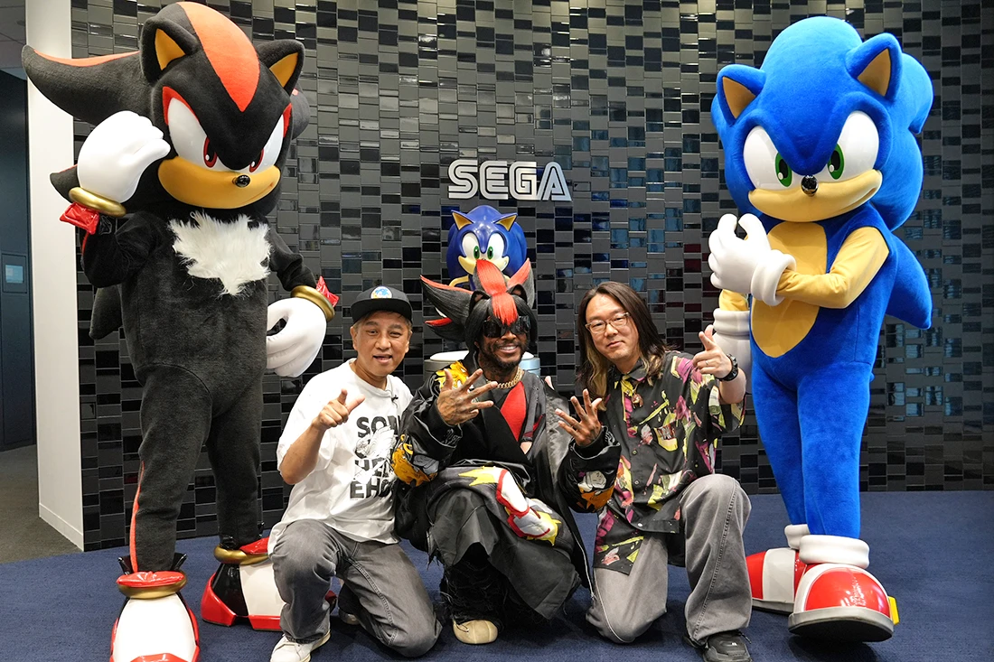 Group photo at SEGA headquarters