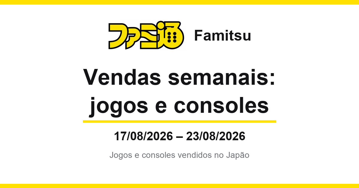 Rhythm Heaven Groove conquista o primeiro lugar pela 5ª vez com cerca de 37.402 cópias vendidas (vendas no Japão) — STEINS;GATE RE:BOOT coloca as três versões no Top 10 (17 a 23 de agosto)