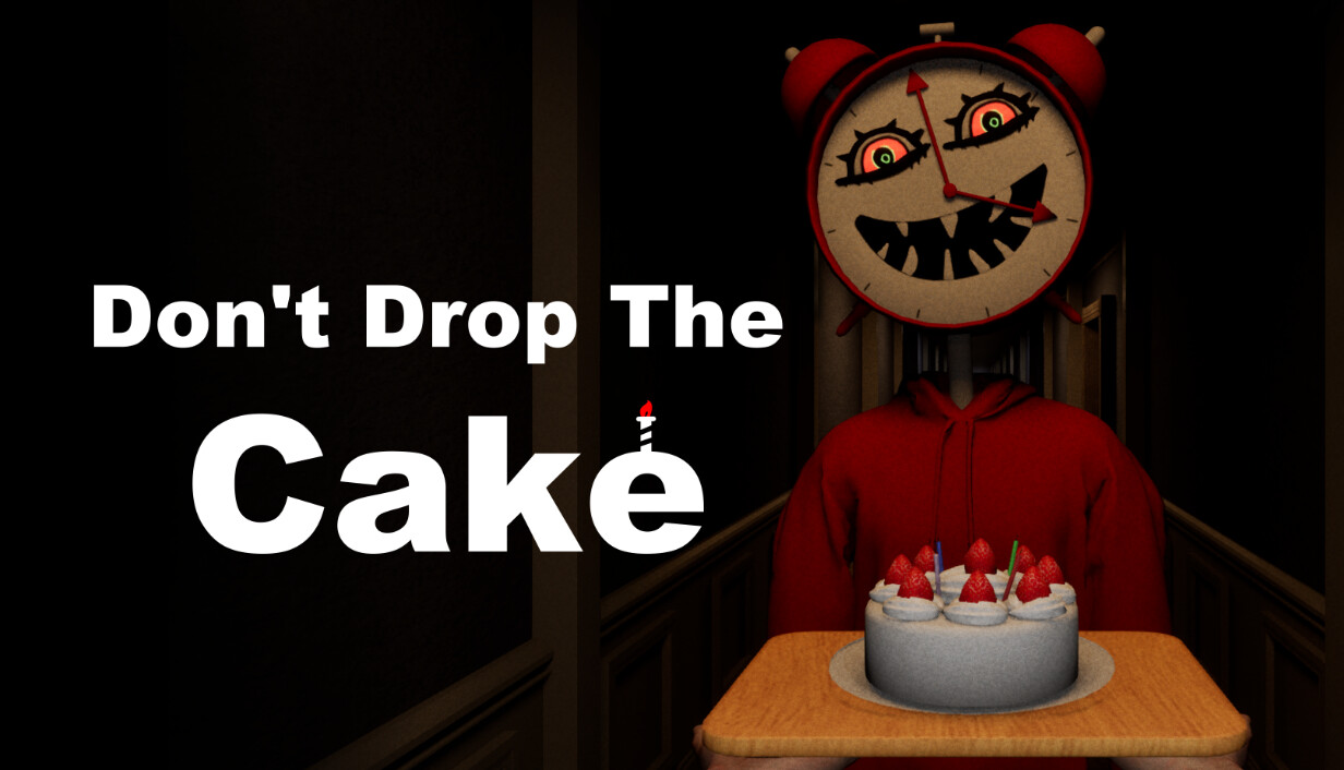 First-person horror game Don't Drop The Cake launches on Steam, tasking players with carrying a wobbling cake without dropping it — get startled or slip up, and the cake tips sharply