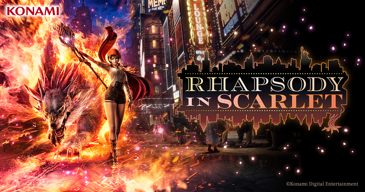 Magia e un beast nella New York degli anni '20 — KONAMI svela il nuovissimo action game Rhapsody in Scarlet