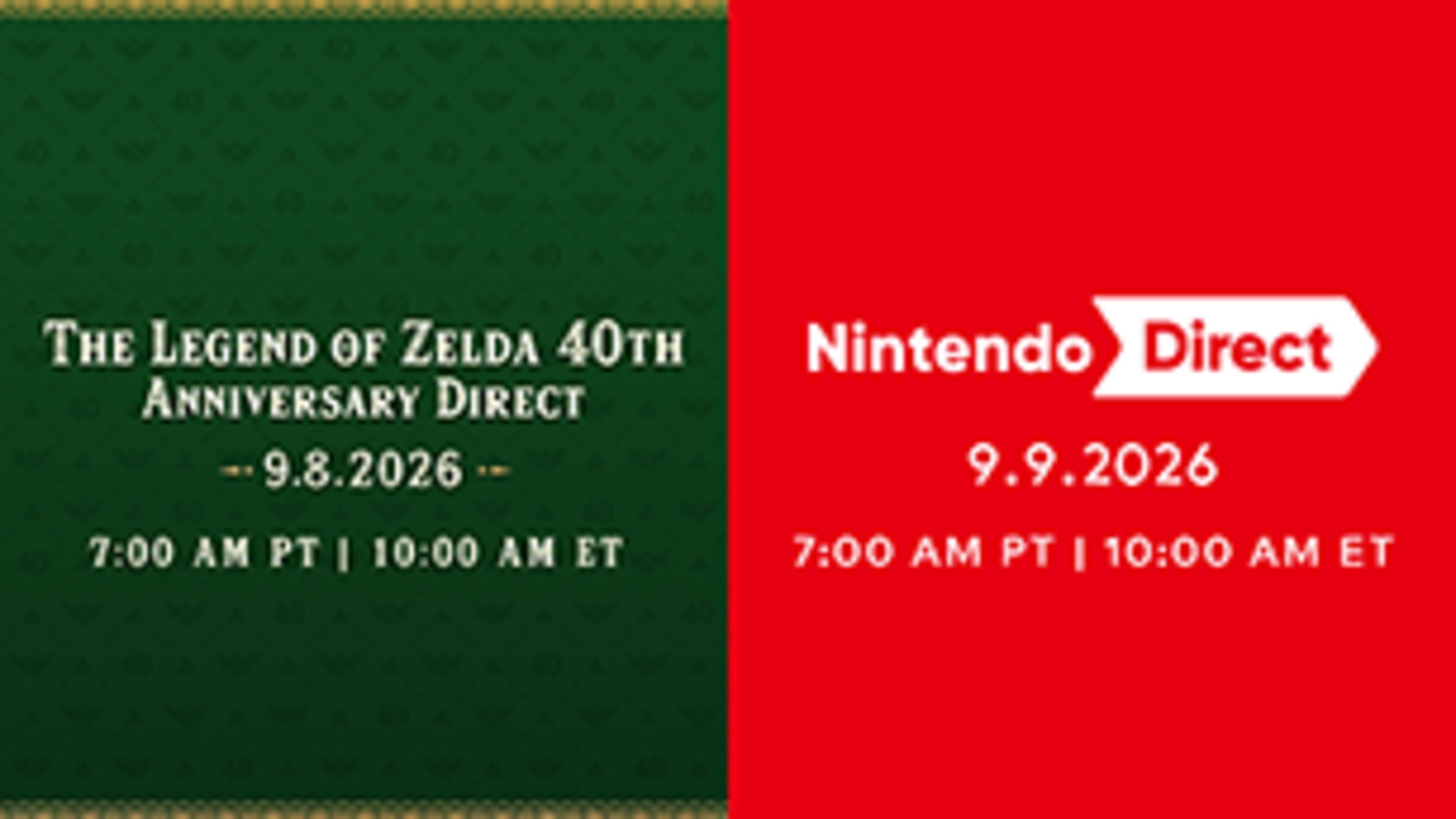 “The Legend of Zelda 40th Anniversary Direct 9.8.2026” and “Nintendo Direct 9.9.2026” arrive on back-to-back days — Today’s Japanese Game News Digest (September 6, 2026)