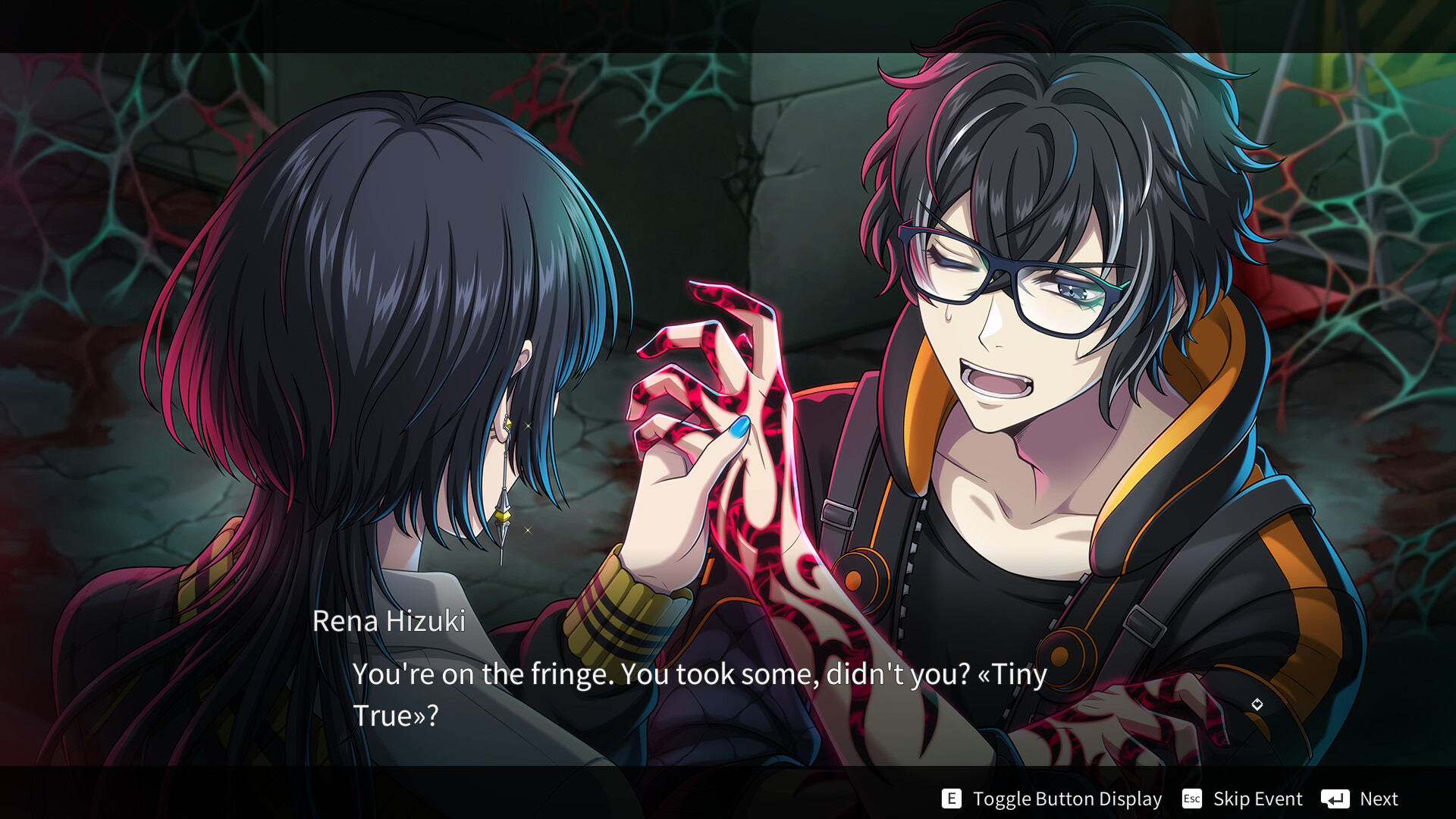 A conversation scene