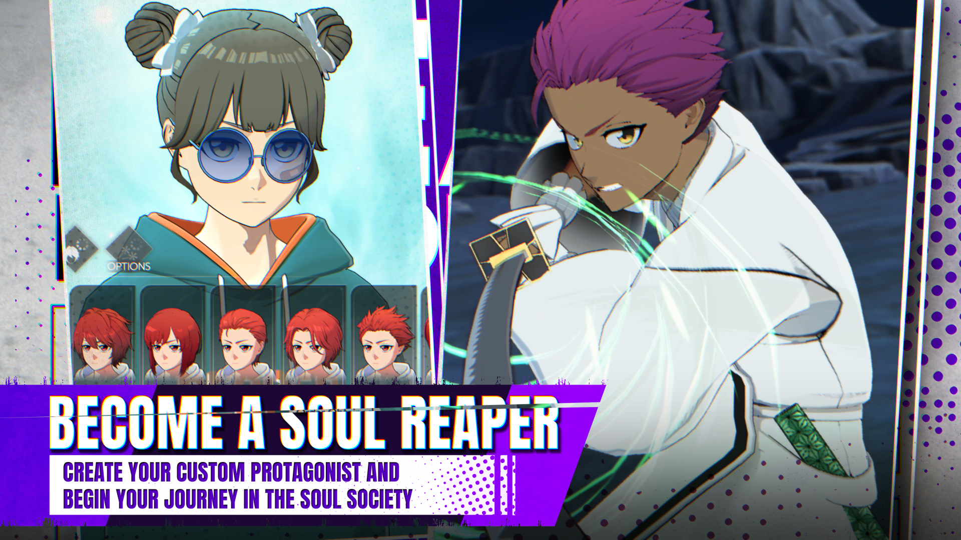 BECOME A SOUL REAPER. Character creation screen