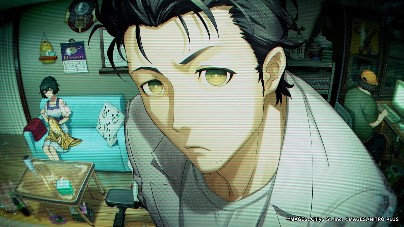 Rintaro Okabe in the lab