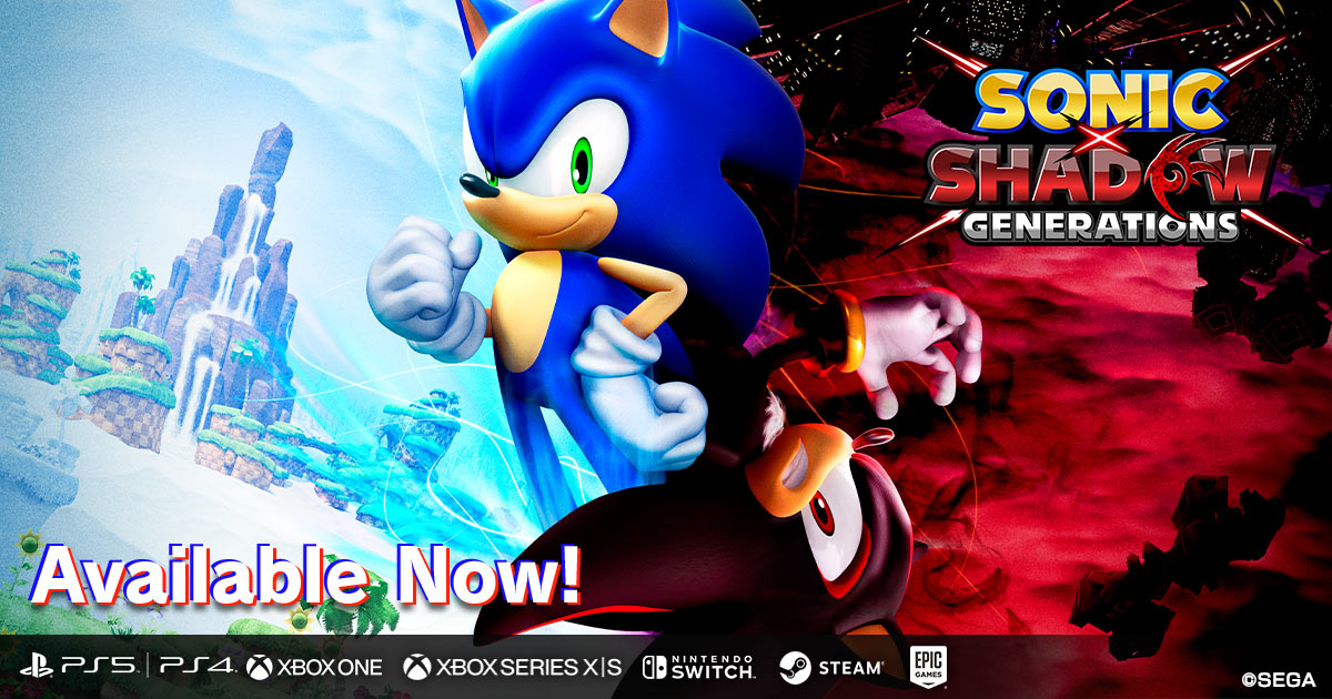 SONIC X SHADOW GENERATIONS Passes 3 Million Copies Worldwide